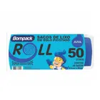 Saco de lixo azul resistente 50lt c/40