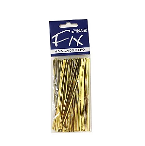 FECHO PLASTICO DOURADO C/100 UNIDADES