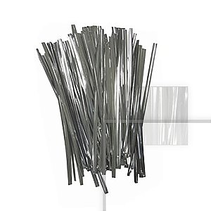 FECHO PLASTICO PRATA C/100 UNIDADES