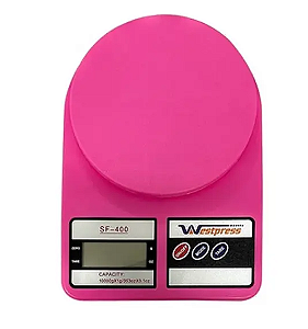 BALANCA DIGITAL ROSA - SUPORTA ATE 10KG