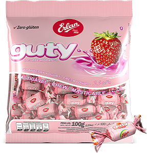 BALA MASTIGAVEL GUTY MORANGO 500GR