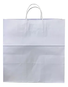 SACOLA PAPEL BRANCA G 33X31 C/10