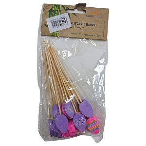 PALITO BAMBU P/PETISCO OVO PASCOA /20 12CM