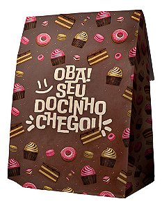 SACO SOS G - SEU DOCE CHEGOU C/25 31X31X18