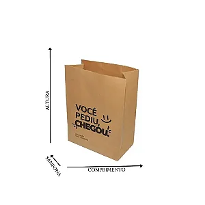 SACO SOS P VOCE PEDIU CHEGOU 32X18X12 50