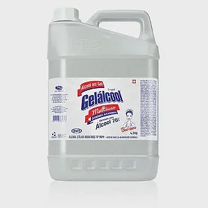 GEL ALCOOL 4,3KG CRISTAL