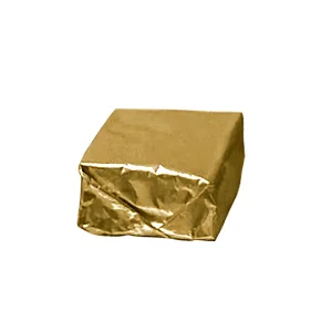 EMBALAGEM LAMINADA BOLO GELADO LISA OURO FOSCO 20x22 C/50 UND