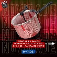 PIPOQUEIRA RAMOS TAMPA TRANSPARENTE VERMELHA 4,6 LITROS