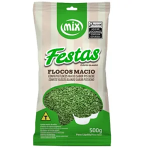 CONFEITO FLOCOS MACIO SABOR PISTACHE 500G