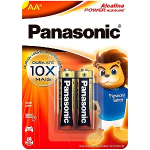 Pilha Panasonic Alcalina AA2 Peq 2x1