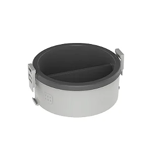 Marmita Termica Cinza 1,5 Lt 1un c/ 2 reparticoes