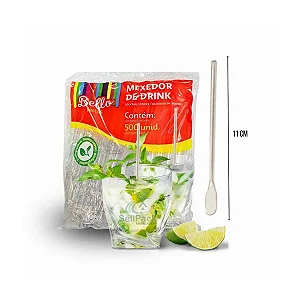 MEXEDOR DRINK PS CRISTAL 11CM C/500