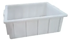 CAIXA PLAST BRANCA 15lts 1012 43x34x15