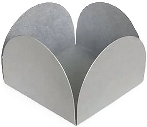 FORMA 4 PETALAS PRATA C/50 UND