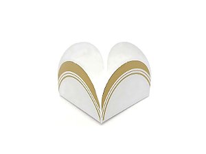 FORMA 4PETALAS FRANCESINHA BCA C/ OURO C/50