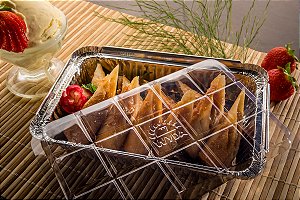 BANDEJA RETANGULAR 750ML TAMPA PET C/10