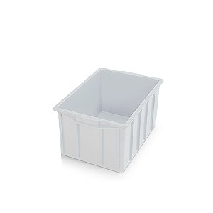 CAIXA PLASTICA BRANCA 38 LITROS 019 50x36x17