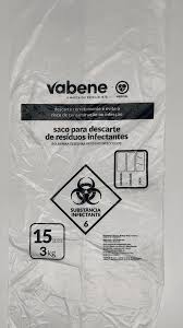 SACO LIXO BRANCO INFECTANTE 15LTS C/100