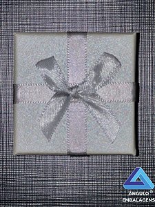 CAIXA PAPEL PARA ACESSORIOS N.1 COR PRATA 6x6x8