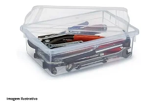 CONJ 3 CX ORG TRANSP C/ TAMPA TRANSP