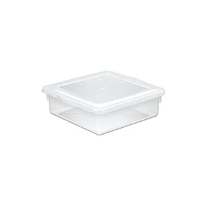 CAIXA ORG QUAD TRANSP C/ TAMPA 4,5LT