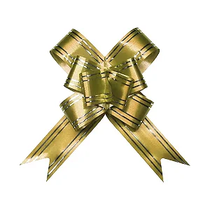 LACO PRONTO 39X18 DOURADO C/PRATA C/10