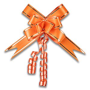 LACO 39X18 LARANJA COM LISTRA PRATA C/10