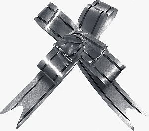 LACO PRONTO 25X12 CINZA COM LISTRA PRATA C/10