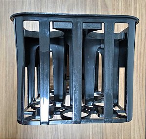 CESTA TRANSPORTE 6 GARRAFAS 600ML PRETO