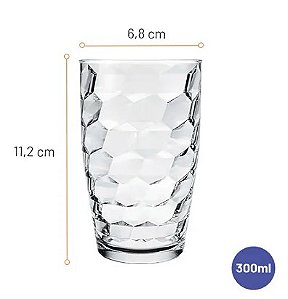 COPO VIDRO TRANS NADIR POEMA 300ML REF 7772 C/6