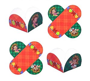 FORMA 4 PETALAS FESTA JUNINA C/50