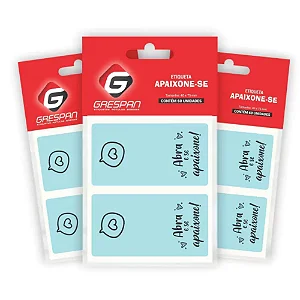 ETIQUETA COMEMORATIVA H-17 PCT C/60 UND ABRA E SE APAIXONE