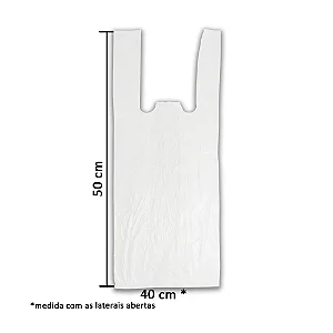 SACOLA 40X50 BRANCA FD 5KG