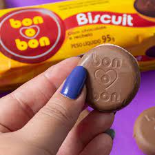 BISCUIT CHOC AO LEITE/AMENDOIM BON O BON 95gr