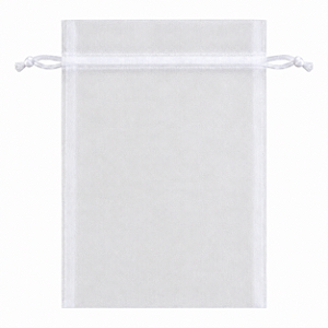 SACO ORGANZA 13X18 BRANCO LEMBRANÇINHA C/10
