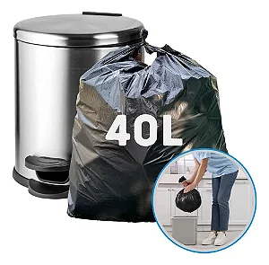 SACO LIXO PRETO 40LTS 04 C/100 - 59x62