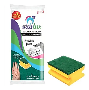 KIT ESPONJA MULTIUSO STARLUX PROTETORA UNHAS LV3 PG2