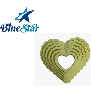 CORTADOR CORACAO BABADO C/6 PC