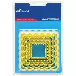 CORTADOR QUADRADO BABADO - 6 PC