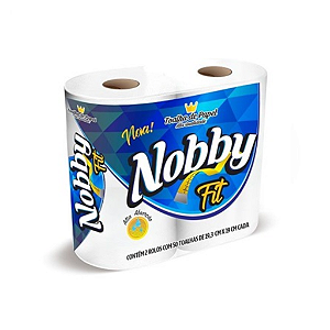 PAPEL TOALHA NOBBY FIT 2 ROLOS - 50UND