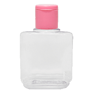 FRASCO REPARADOR COM TAMPA FLIP TOP ROSA - 35ML - 10 UNIDADES