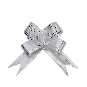 LACO PRONTO 51X32 PRATA COM LISTRA PRATA C/10