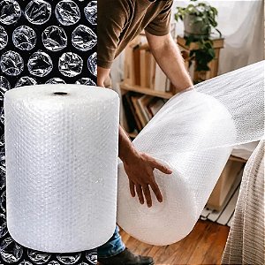 BOBINA PLASTICO BOLHA 60CM X 25M PARA EMBALAGEM PROTEÇAO
