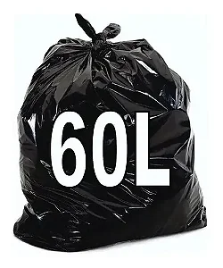 SACO LIXO PRETO 60LTS 60X70X05 C/100