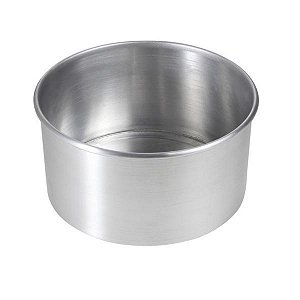 FORMA ALUMINIO REDONDA PARA BOLO ALTA 26X10 SEM FURO