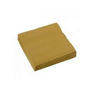 GUARDANAPO DOURADO 32X32 CM C/20 UND