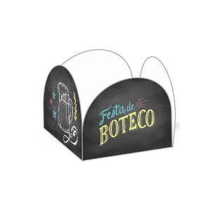 FORMA 4PETALAS BOTECO PRETA C/50