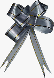 LACO PRONTO 39X18 PRATA C/ DOURADO C/10