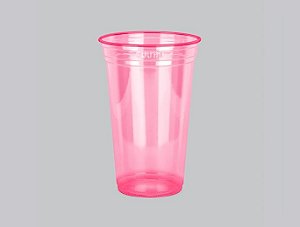 COPO NEON ROSA LISO 770ML C/50 UND