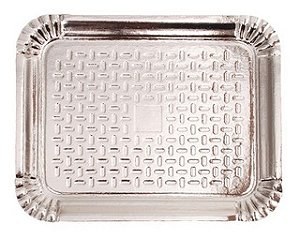BANDEJA ALUMINIZADA N.4 27,5X33,5 PRATA